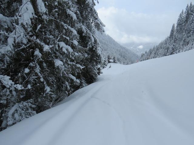 wo möglich, verlassen wir die Skipiste...