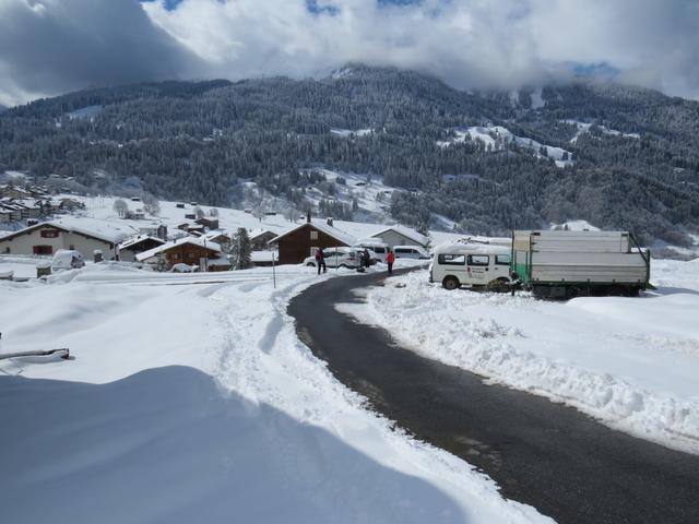 schade, die Schneeschuhtour geht langsam zu Ende