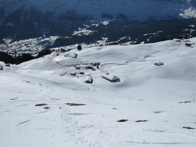 Blick hinunter zur Bussalp