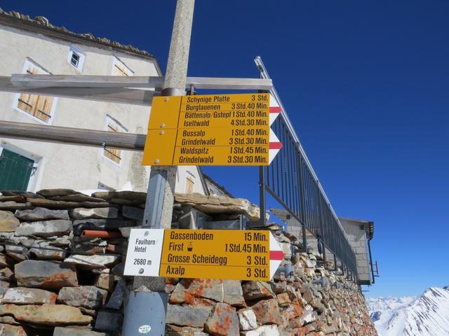 ...und wir stehen auf dem Faulhorn 2681 m.ü.M.