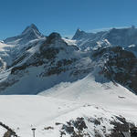 Schwarzhorn, Wetterhorn, Ewigschneehorn, Schreckhorn, Finsteraarhorn, Eiger, Mönch, Jungfrau und und und