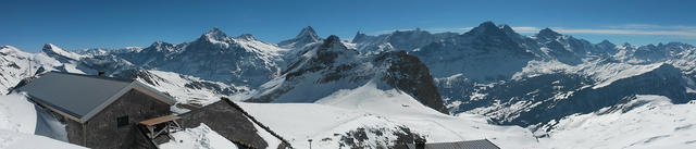 Schwarzhorn, Wetterhorn, Ewigschneehorn, Schreckhorn, Finsteraarhorn, Eiger, Mönch, Jungfrau und und und