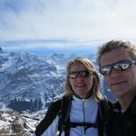 Erinnerungsfoto beim Aussichtspunkt auf dem First Cliff Walk