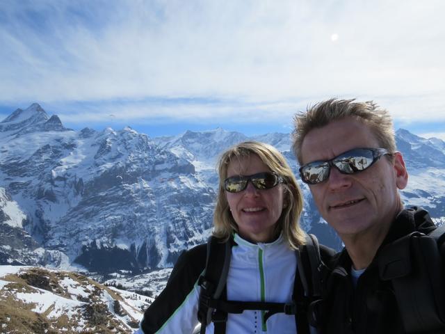 Erinnerungsfoto beim Aussichtspunkt auf dem First Cliff Walk