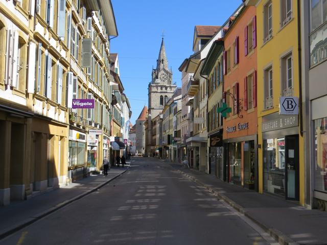 in der kleinen aber schönen Altstadt von Yverdon 435 m.ü.M.