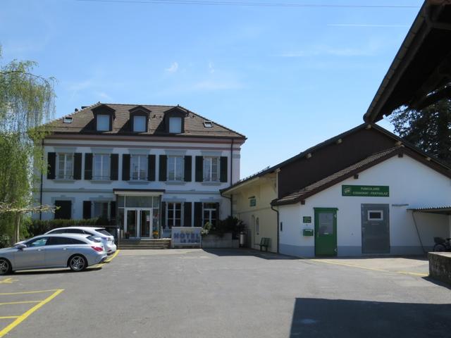 bei der Bergstation der Standseilbahn von Cossonay