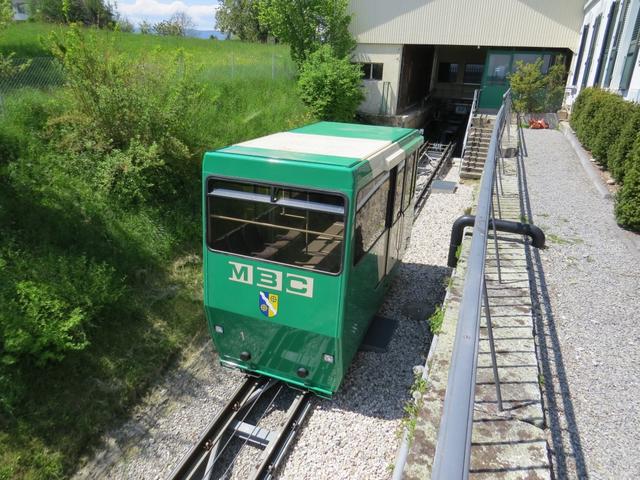 mit der Standseilbahn...