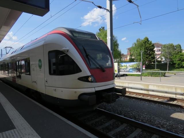 in Bussigny 408 m.ü.M. steigen wir in den Zug, der uns nach Yverdon zurückbringt