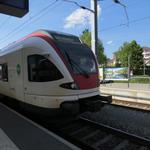 in Bussigny 408 m.ü.M. steigen wir in den Zug, der uns nach Yverdon zurückbringt