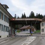 der Grenzübergang Frankreich - Schweiz bei La Grande-Borne 1103 m.ü.M.