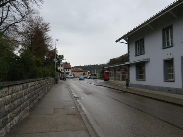 auf dem Weg zum Bahnhof von Ste-Croix