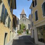 bei der kleinen Kirche von Cully 375 m.ü.M. Die Via Francigena führte schon immer durch Cully