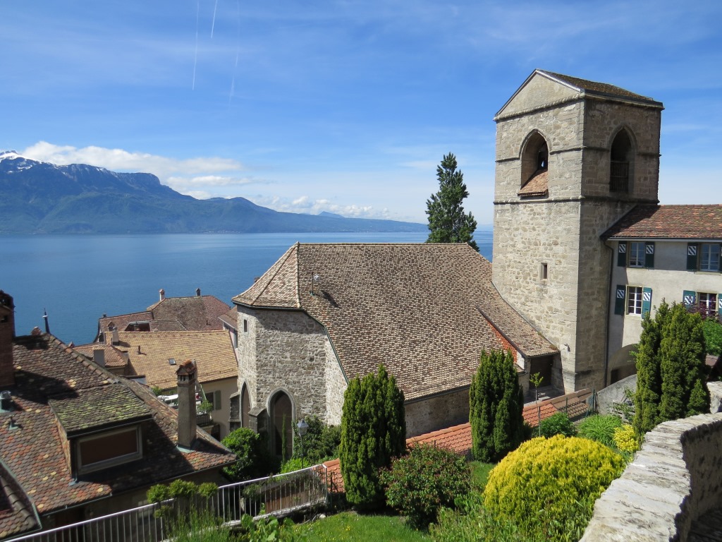 Blick auf die Kirche von St.Saphorin