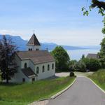 direkt neben der Bergstation der Standseilbahn 810 m.ü.M., laufen wir an dieser kleinen Kapelle vorbei