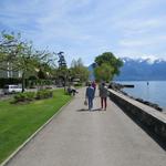 ... erreichen wir die Seepromenade bei Vevey