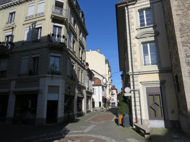 in der Altstadt von Vevey 374 m.ü.M. beginnt unsere heutige Etappe