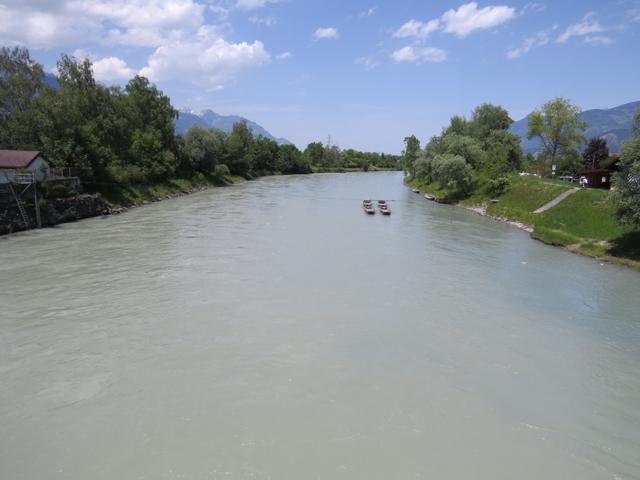 mit dem überqueren der Rhône, verlassen wir den Kanton Waadt und erreichen den Kanton Wallis