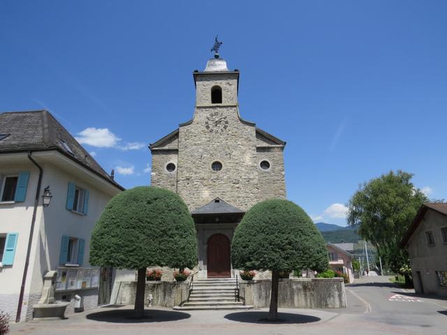 in Massongex 399 m.ü.M. die erste Katholische Kirche an der Via Francigena