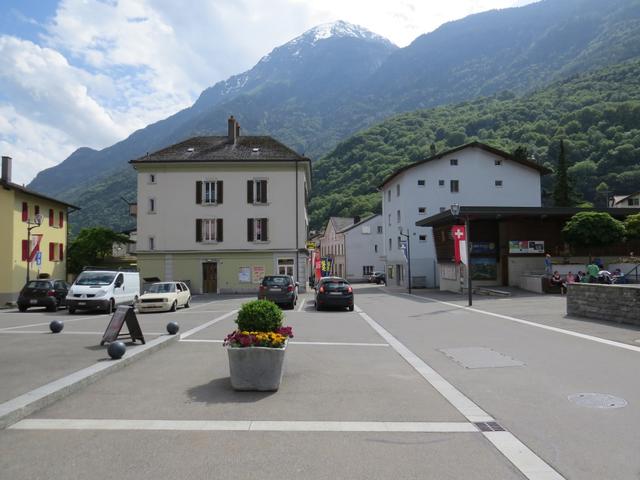 beim Dorfplatz von Evionnaz 469 m.ü.M.