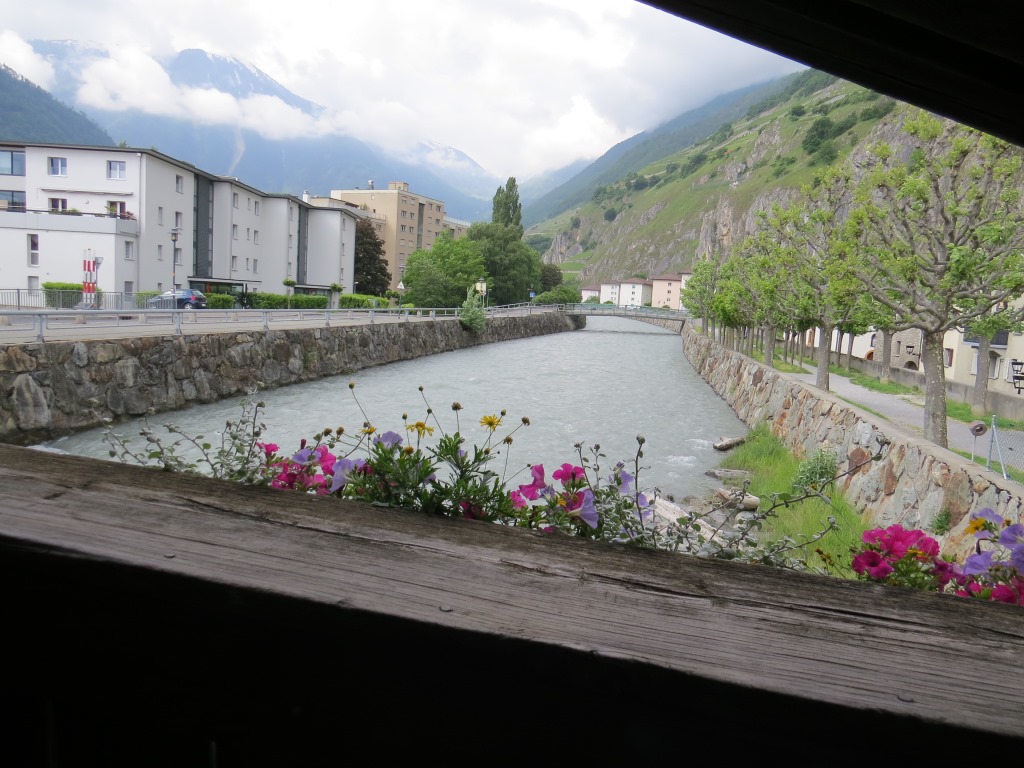 ...überqueren wir die La Drance. Die Kelten siedelten bereits hier an der Mündung der Drance in die Rhône