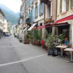 die Rue du Bourg ist das Herzstück von Martigny