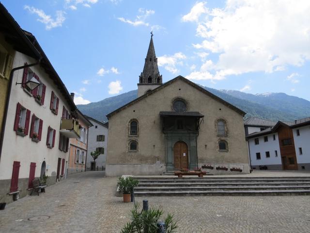 bei der Kirche St.Etienne in Sembrancher 714 m.ü.M.