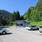 beim grossen Parkplatz in Moléson-sur-Gruyères 1107 m.ü.M.