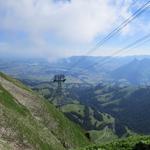 während der Fahrt geniessen wir die Aussicht auf Gruyères und den gleichnamigen See