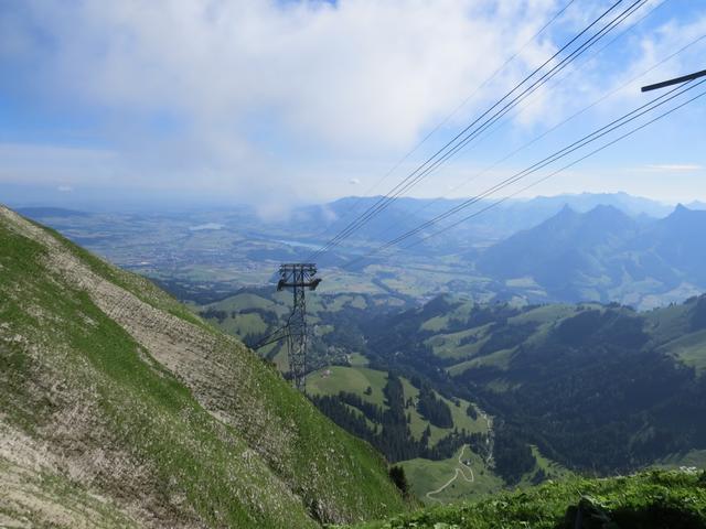 während der Fahrt geniessen wir die Aussicht auf Gruyères und den gleichnamigen See