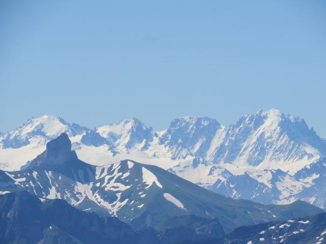 Petit Dents de Morcles, Grand Golliat, Mont Dolent und die verschiedenen Aiguilles