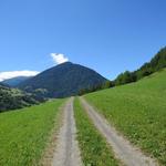 bei der letzten Station "Auferstehung" vom Kreuzweg mit Blick Richtung Orsières