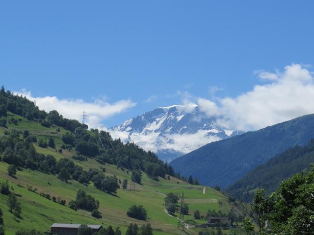 Blick hinauf zum Mont Vélan