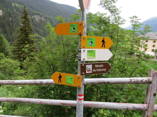 kurz nach dem Dorfende biegt die Via Francigena rechts ab. Hinweise dazu fehlen aber