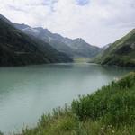 Blick auf den Stausee Lac des Toules