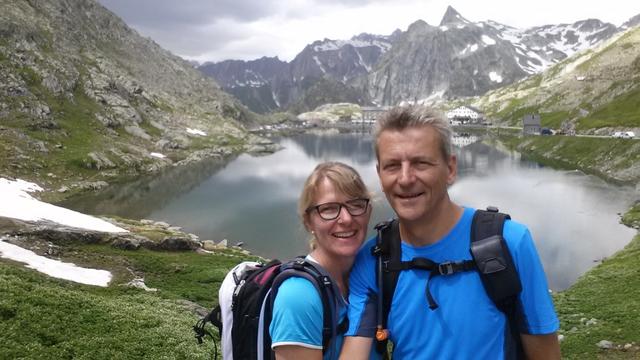 Erinnerungsfoto vom Grossen St.Bernhard Pass