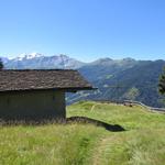 wir erreichen den Aussichtspunkt St-Christophe 1583 m.ü.M...