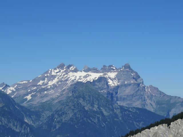 Blick zum Dent du Midi. Was für ein Erlebnis, als wir dort oben standen