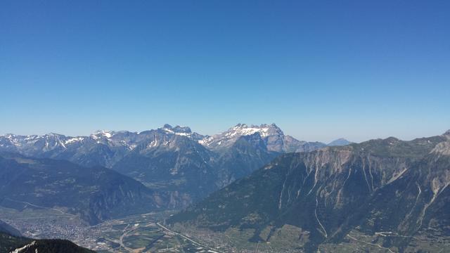 Blick zum Mont Ruan und Dents du Midi