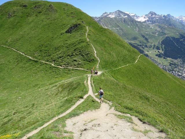 wir steigen in den Col de la Marlene ab