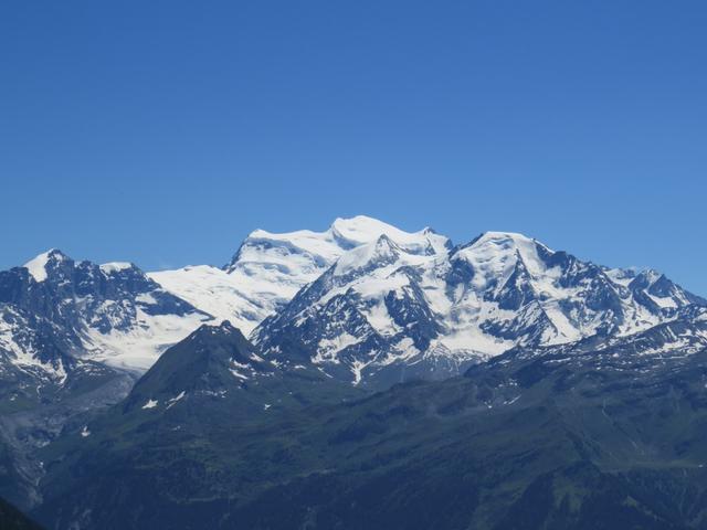 was für ein grossartiger Anblick zum Eisriesen Grand Combin