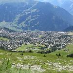 ... und hinunter nach Verbier geschaut