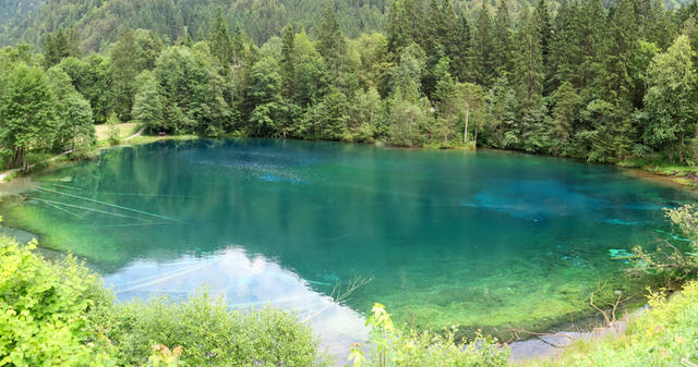 ... erreichen wir den türkisblauen Christlesee 920 m.ü.M.