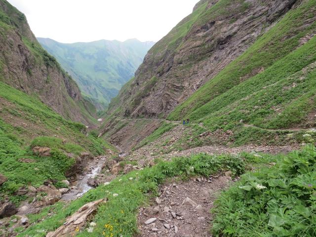 Blick zurück in den Sperrbachtobel