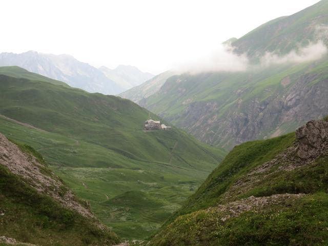 Blick zurück zur Kemptnerhütte