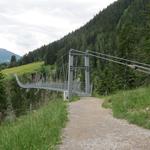 wir stehen nun vor der längsten Seilhängebrücke Österreichs
