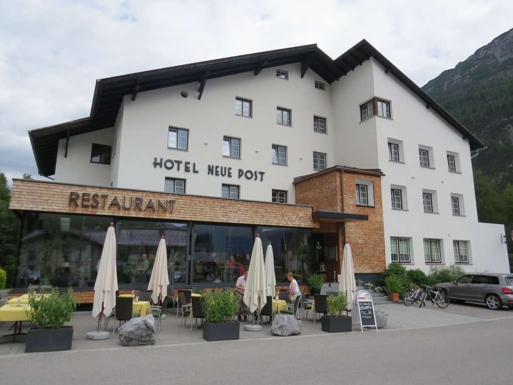 im Hotel Neue Post werden wir heute übernachten