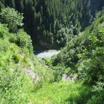 tief unter uns der Alperschonbach
