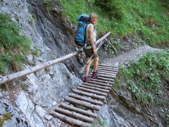 der nun beginnende Höhenweg ist sehr gut ausgebaut