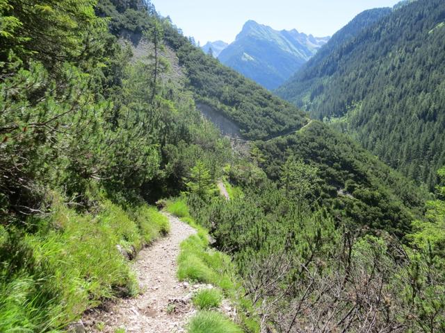 im leichten auf und Ab wandern wir immer tiefer in das schöne Madautal