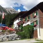 im heimeligen Alpengasthaus Hermine werden wir heute übernachten